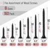 image:imageMr Pen Wood Screws Assortment Kit 152 pcs Silver Phillips Flat Head  6 Sizes 2 112 114 1 34 12 Durable Assorted Wood Screws for Woodworking amp Household Storage Box IncludedBlack