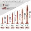 image:imageMr Pen Wood Screws Assortment Kit 152 pcs Silver Phillips Flat Head  6 Sizes 2 112 114 1 34 12 Durable Assorted Wood Screws for Woodworking amp Household Storage Box IncludedRose Gold