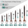 image:imageMr Pen Wood Screws Assortment Kit 152 pcs Silver Phillips Flat Head  6 Sizes 2 112 114 1 34 12 Durable Assorted Wood Screws for Woodworking amp Household Storage Box IncludedBronze