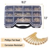 image:imageMr Pen Wood Screws Assortment Kit 152 pcs Silver Phillips Flat Head  6 Sizes 2 112 114 1 34 12 Durable Assorted Wood Screws for Woodworking amp Household Storage Box IncludedGold