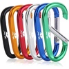 image:imageMr Pen Carabiner 6 pcs 3 inch Aluminum D Ring Carabiner Clip  Key Chain Clip Backpack Clips Carabiner Clip Key Hook for Pants Hook Clips Clip on Keychain Hooks for Keys Carabiners