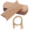 image:imageMr Pen Kraft Pillow Boxes 63x34x13 in 25 Pack with Jute Twines  Kraft Gift Boxes Paper Boxes for Gifts Paper Pillow Candy Box Pillow Boxes Craft Favor Gift Boxes Pillow Gift Boxes25 count Pack of 1