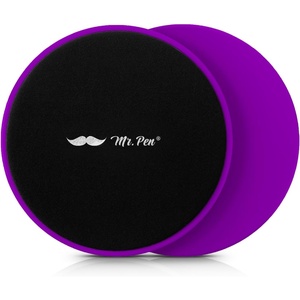 image:imageMr Pen Core Sliders for Working Out  2 Pack Dual Sided Workout Sliders DiscsPurple