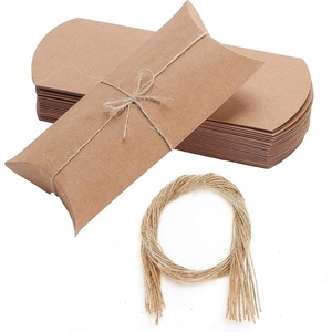 image:imageMr Pen Kraft Pillow Boxes 63x34x13 in 25 Pack with Jute Twines  Kraft Gift Boxes Paper Boxes for Gifts Paper Pillow Candy Box Pillow Boxes Craft Favor Gift Boxes Pillow Gift Boxes25 count Pack of 1