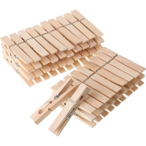 image:imageMr Pen Large Wooden Clothes Pins 29 Inch 50 Pack  Natural Wood Clips for Crafts Classroom Projects Hanging Photos Chip Bags Decoration Rust Resistant SpringWood