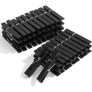 image:imageMr Pen Large Wooden Clothes Pins 29 Inch 50 Pack  Natural Wood Clips for Crafts Classroom Projects Hanging Photos Chip Bags Decoration Rust Resistant SpringBlack