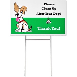 image:imageMr Pen No Pooping Dog Signs for Yard  Clean Up After Your Dog Signs with HStake Stand WaterproofGreen 2