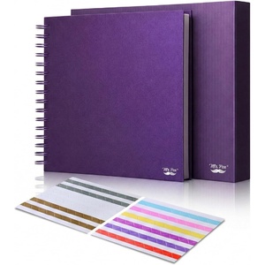 image:imageMr Pen Scrapbook Photo Album with 400pcs Corner Stickers 8 x 8 Inch  80 Blank Pages Scrapbook Album Photo Book Photo Album Book Photo Scrapbook Album Book for Pictures Photo Scrapbooks