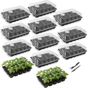 image:imageMr Pen Seed Starter Tray Kit 5 Pack Total 350 Cells  Durable Plant Germination Trays with Humidity Vented Domes and Bases Ideal for Seed Starting15Cells 10Pack