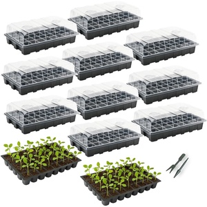 image:imageMr Pen Seed Starter Tray Kit 5 Pack Total 350 Cells  Durable Plant Germination Trays with Humidity Vented Domes and Bases Ideal for Seed Starting40Cells 10Pack
