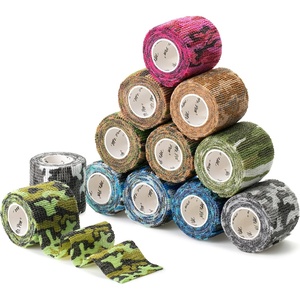 image:imageMr Pen Self Adhesive Bandage Wrap 2 x 5 Yards 12 Pack  Camo Style Elastic Cohesive Bandage Wrap for Sports Wrist Ankle and Vet Grip Tape Self StickingCamo Style