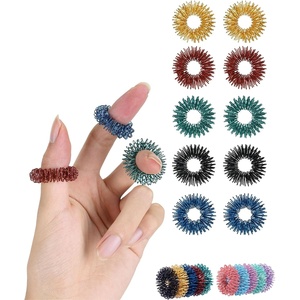 image:imageMr Pen Spiky Sensory Rings 10 Pack Jewel Tones  Stress Relief Fidget Sensory Toys Fidget Ring for Anxiety Massager Individuals with BFRB ADHD and Attention DisorderJewel Tones