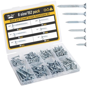image:imageMr Pen Wood Screws Assortment Kit 152 pcs Silver Phillips Flat Head  6 Sizes 2 112 114 1 34 12 Durable Assorted Wood Screws for Woodworking amp Household Storage Box IncludedSilver