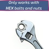 image:imageMr Pen  Small Wrench Adjustable 6 Inches HexShaped Jaw Opens To 34 Inch Made From Heat Treated Carbon Steel  HexShaped Jaw Opens To 34 Inch Made From Heat Treated Carbon Steel8 Inch