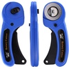 image:imageMr Pen 45mm Rotary Cutter with 1 Extra Blade Ergonomic Handle  Rotary Cutter for FabricBlue