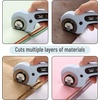 image:imageMr Pen 45mm Rotary Cutter with 1 Extra Blade Ergonomic Handle  Rotary Cutter for FabricLight Blue