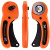 image:imageMr Pen 45mm Rotary Cutter with 1 Extra Blade Ergonomic Handle  Rotary Cutter for FabricOrange