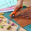 image:imageMr Pen 45mm Rotary Cutter with 1 Extra Blade Ergonomic Handle  Rotary Cutter for FabricOrange