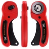 image:imageMr Pen 45mm Rotary Cutter with 1 Extra Blade Ergonomic Handle  Rotary Cutter for FabricRed