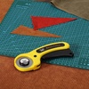 image:imageMr Pen 45mm Rotary Cutter with 1 Extra Blade Ergonomic Handle  Rotary Cutter for FabricYellow