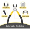 image:imageMr Pen 5 Wire Cutters Bulk 5 Pack Precision Cutting Pliers  Ultra Sharp Wire Snips Wire Clippers Diagonal Cutting Pliers for Jewelry Making Crafting Wire Cutters SetYellow  Springloaded