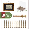 image:imageMr Pen Bear Claw Hangers 50 Pack 4in1 Hanging Screws for DRings Picture Hangers Picture Hanging Hooks Picture Hooks Screw Hooks for Hanging Picture Frame Hooks