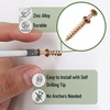 image:imageMr Pen Bear Claw Hangers 50 Pack 4in1 Hanging Screws for DRings Picture Hangers Picture Hanging Hooks Picture Hooks Screw Hooks for Hanging Picture Frame Hooks