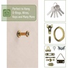 image:imageMr Pen Bear Claw Hangers 50 Pack 4in1 Hanging Screws for DRings Picture Hangers Picture Hanging Hooks Picture Hooks Screw Hooks for Hanging Picture Frame Hooks