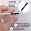 image:imageMr Pen Bear Claw Hangers 50 Pack Black  4in1 Hanging Screws for DRings Picture Hangers Picture Hanging Hooks Picture Hooks Screw Hooks for HangingBlack