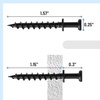 image:imageMr Pen Bear Claw Hangers 50 Pack Black  4in1 Hanging Screws for DRings Picture Hangers Picture Hanging Hooks Picture Hooks Screw Hooks for HangingBlack