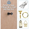 image:imageMr Pen Bear Claw Hangers 50 Pack Black  4in1 Hanging Screws for DRings Picture Hangers Picture Hanging Hooks Picture Hooks Screw Hooks for HangingBlack