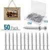 image:imageMr Pen Bear Claw Hangers 50 Pack Black  4in1 Hanging Screws for DRings Picture Hangers Picture Hanging Hooks Picture Hooks Screw Hooks for HangingSilver