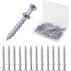 image:imageMr Pen Bear Claw Hangers 50 Pack Black  4in1 Hanging Screws for DRings Picture Hangers Picture Hanging Hooks Picture Hooks Screw Hooks for HangingSilver