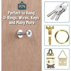 image:imageMr Pen Bear Claw Hangers 50 Pack Black  4in1 Hanging Screws for DRings Picture Hangers Picture Hanging Hooks Picture Hooks Screw Hooks for HangingSilver