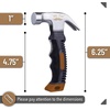 image:imageMr Pen Claw Hammer 8oz Orange Magnetic  Small Claw Nail Hammer for Women for Camping Wood Working House Repairs Claw Stubby TackBrown
