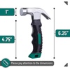 image:imageMr Pen Claw Hammer 8oz Orange Magnetic  Small Claw Nail Hammer for Women for Camping Wood Working House Repairs Claw Stubby TackDark Green