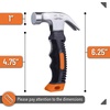 image:imageMr Pen Claw Hammer 8oz Orange Magnetic  Small Claw Nail Hammer for Women for Camping Wood Working House Repairs Claw Stubby TackOrange