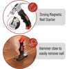 image:imageMr Pen Claw Hammer 8oz Orange Magnetic  Small Claw Nail Hammer for Women for Camping Wood Working House Repairs Claw Stubby TackRed
