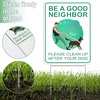 image:imageMr Pen Clean Up After Your Dog Signs 9 x 12 2 Pack with 1 Metal Stake  No Dog Poop Lawn Signs UV Protected amp Waterproof Double Sided Pick Up After Your Dog Sign for Yard