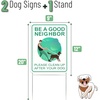 image:imageMr Pen Clean Up After Your Dog Signs 9 x 12 2 Pack with 1 Metal Stake  No Dog Poop Lawn Signs UV Protected amp Waterproof Double Sided Pick Up After Your Dog Sign for Yard