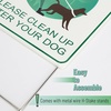 image:imageMr Pen Clean Up After Your Dog Signs 9 x 12 2 Pack with 1 Metal Stake  No Dog Poop Lawn Signs UV Protected amp Waterproof Double Sided Pick Up After Your Dog Sign for Yard