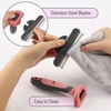 image:imageMr Pen Dog amp Cat Grooming Brush Shedding Deshedding Undercoat Brush SelfCleaning GrayPink