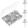 image:imageMr Pen Double Headed Picture Hanging Nails 80 Pack Silver  Picture Nails Tacks for Wall Hangings Wall Pins for Hanging Wall Nails for Hanging Thumb Tacks for Wall HangingSilver