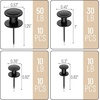 image:imageMr Pen Double Headed Picture Hanging Nails 80 Pack Silver  Picture Nails Tacks for Wall Hangings Wall Pins for Hanging Wall Nails for Hanging Thumb Tacks for Wall HangingBlack