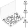image:imageMr Pen Double Headed Picture Hanging Nails 80 Pack Silver  Picture Nails Tacks for Wall Hangings Wall Pins for Hanging Wall Nails for Hanging Thumb Tacks for Wall HangingSilver
