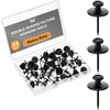 image:imageMr Pen Double Headed Picture Hanging Nails 80 Pack Silver  Picture Nails Tacks for Wall Hangings Wall Pins for Hanging Wall Nails for Hanging Thumb Tacks for Wall HangingBlack