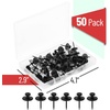 image:imageMr Pen Double Headed Picture Hanging Nails 80 Pack Silver  Picture Nails Tacks for Wall Hangings Wall Pins for Hanging Wall Nails for Hanging Thumb Tacks for Wall HangingBlack