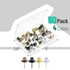 image:imageMr Pen Double Headed Picture Hanging Nails 80 Pack Silver  Picture Nails Tacks for Wall Hangings Wall Pins for Hanging Wall Nails for Hanging Thumb Tacks for Wall HangingBlack  Bronze  Silver  Gold