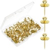 image:imageMr Pen Double Headed Picture Hanging Nails 80 Pack Silver  Picture Nails Tacks for Wall Hangings Wall Pins for Hanging Wall Nails for Hanging Thumb Tacks for Wall HangingGold