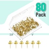 image:imageMr Pen Double Headed Picture Hanging Nails 80 Pack Silver  Picture Nails Tacks for Wall Hangings Wall Pins for Hanging Wall Nails for Hanging Thumb Tacks for Wall HangingGold